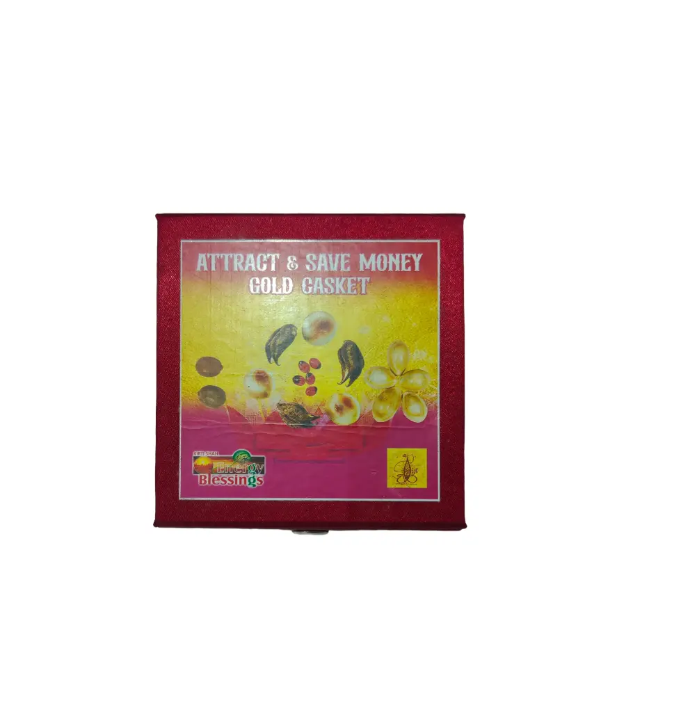 Cosmic Attract & Save Money Gold Casket (for Finance)