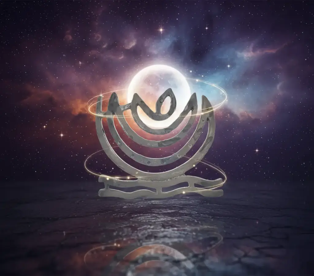 Energised Aluminium And Zinc Moon Helix 6"