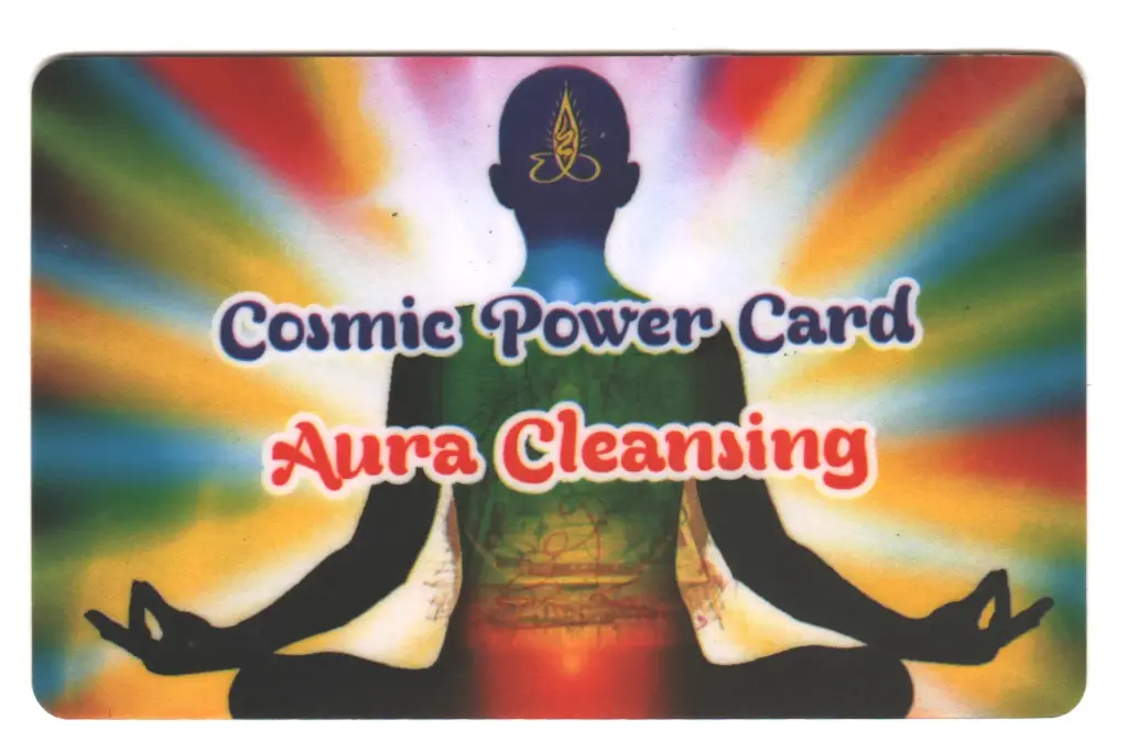 Energised Cosmic Aura Cleansing Card
