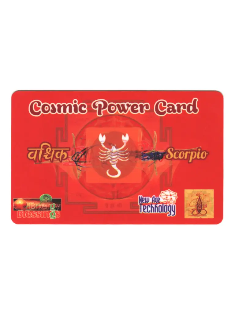 Energised Rashi Card (Scorpio)