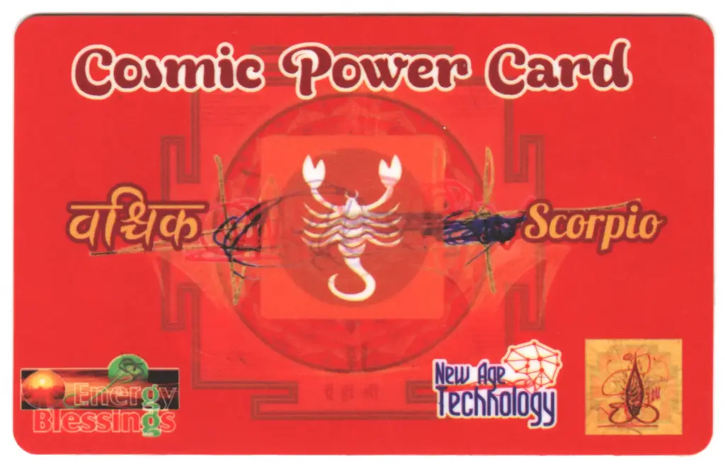 Rashi Card (Scorpio)