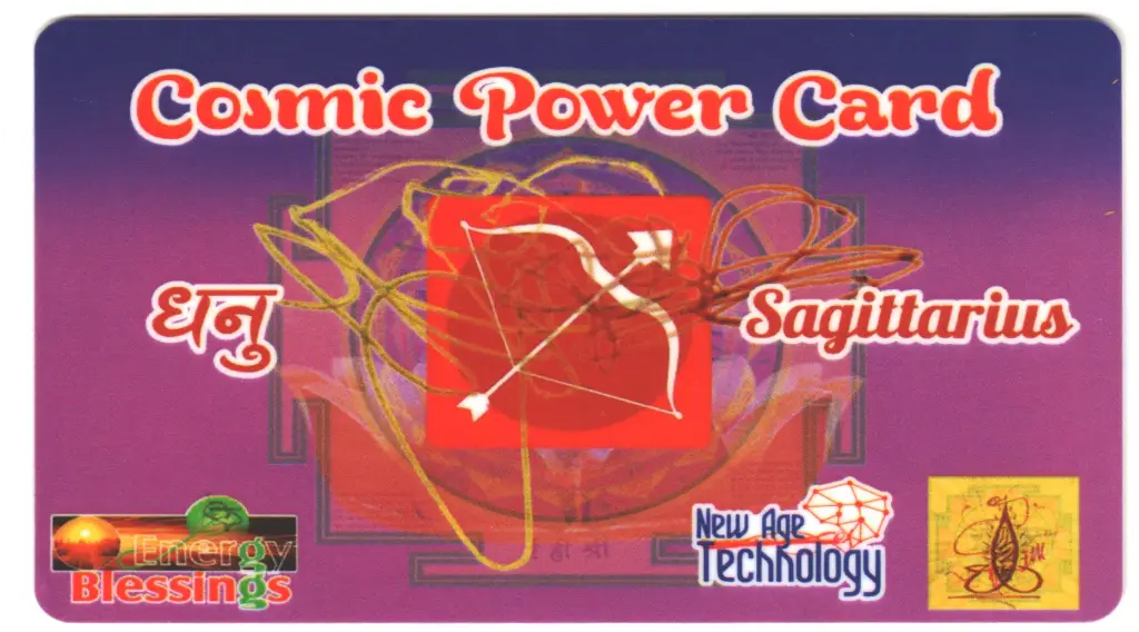 Rashi Card (Sagittarius)