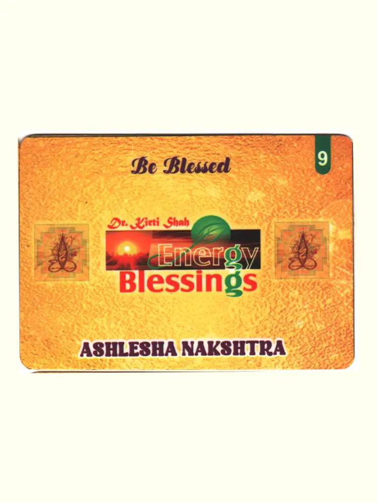 Energised  Ashlesha Birth Star Card (Moon Sign Based)