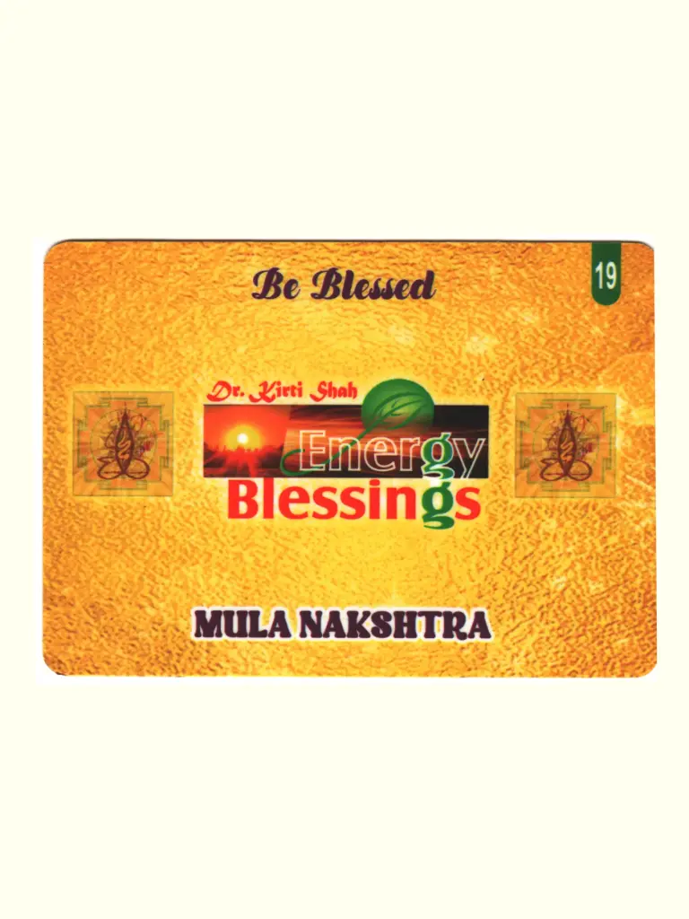 Energised Moola Birth Star Card (Moon Sign Based)