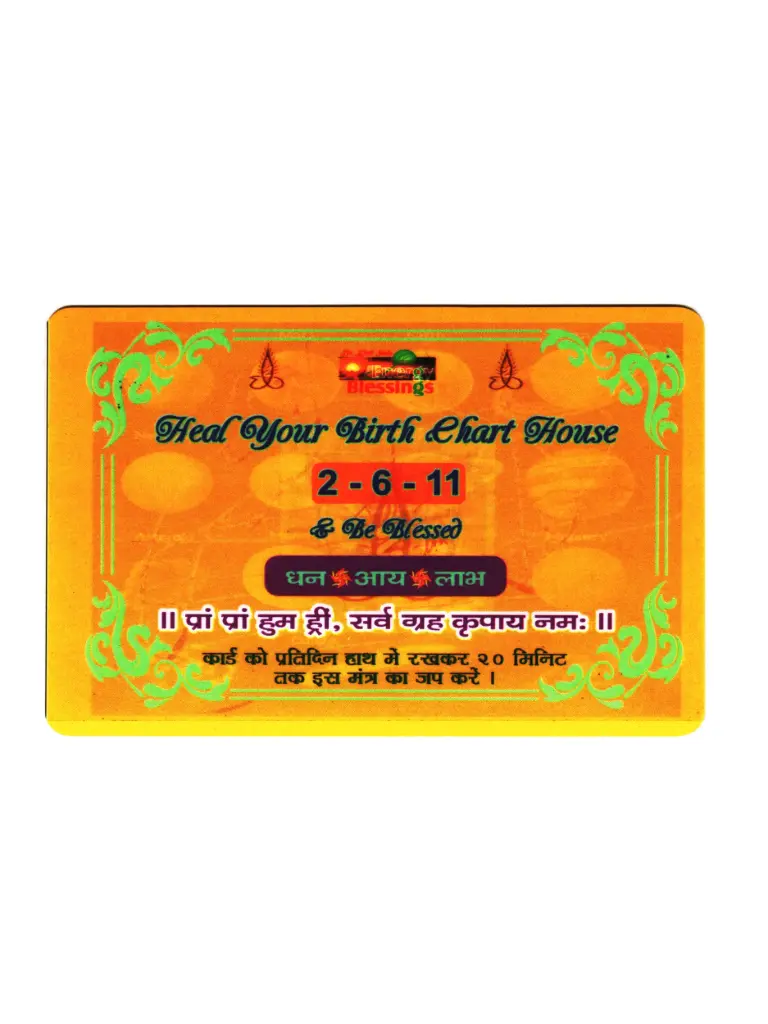 Energised Heal Your Birth Chart House (2-6-11) Card