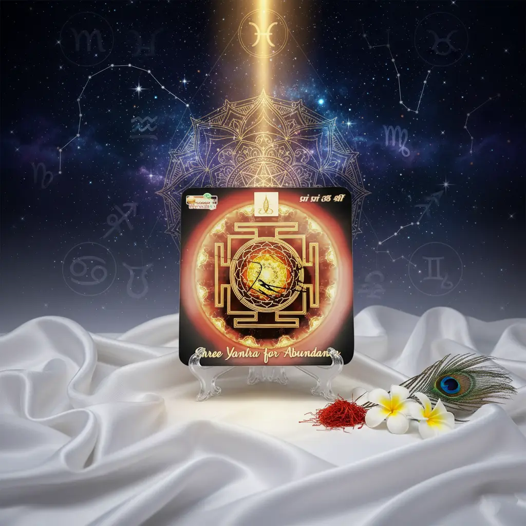Energised Cosmic Shree Yantra Plate