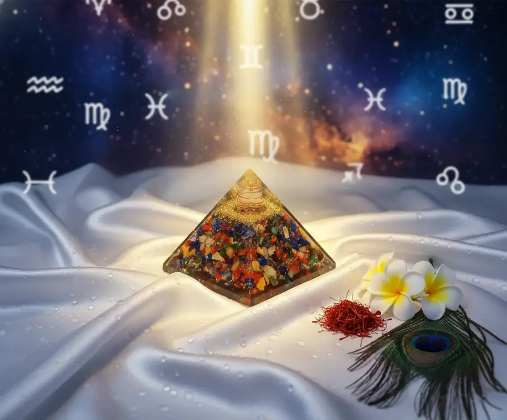 Energised Navaratna Orgone Pyramid