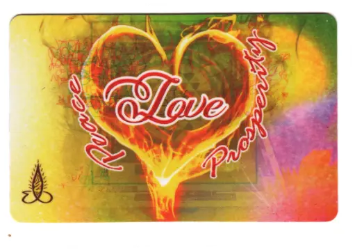 Cosmic Love, Peace, And Prosperity Card