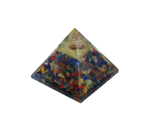 Navaratna Orgone Pyramid 4" x 4"